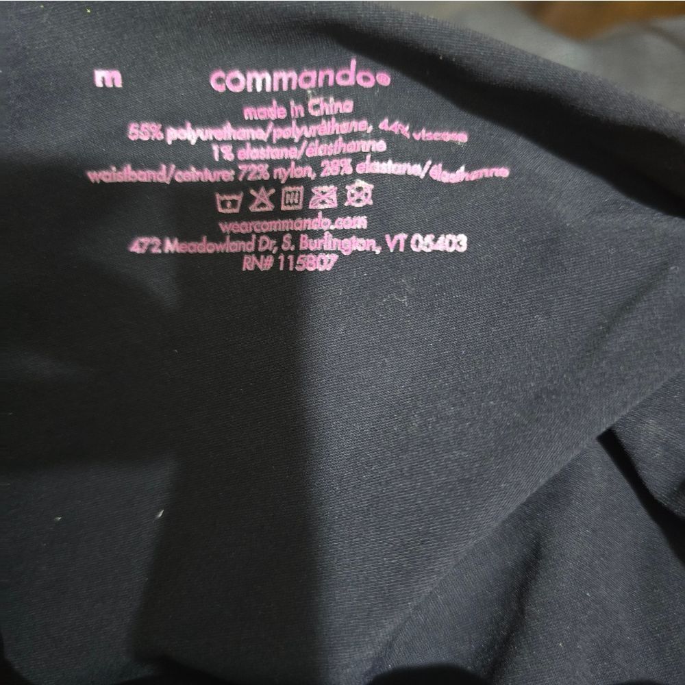 Commando Women's Perfect Control Faux Leather Leggings NWOT size Medium Black - Picture 5 of 5